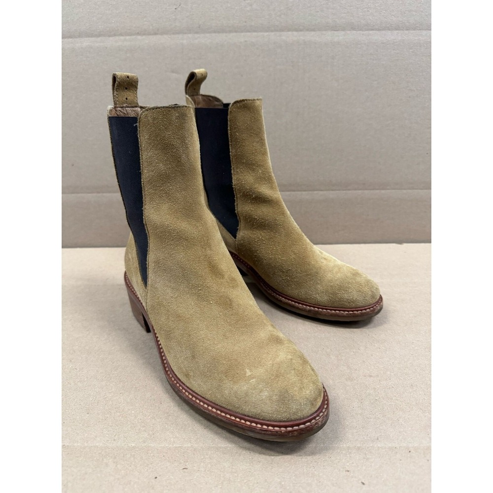 Sessun Ainwick Chelsea‎ Ambre Sand Repello Suede Leather Boots Size 39 EU